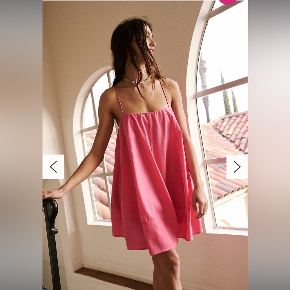 Pink Free People Mini Dress - Size M